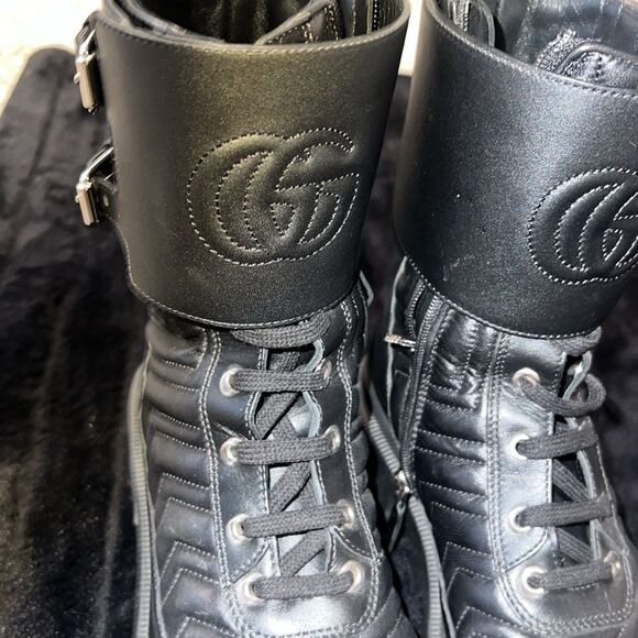 Authentic Gucci Black Leather Boots - Picture 4 of 6